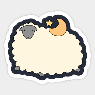 Star and Moon Sheep Sticker